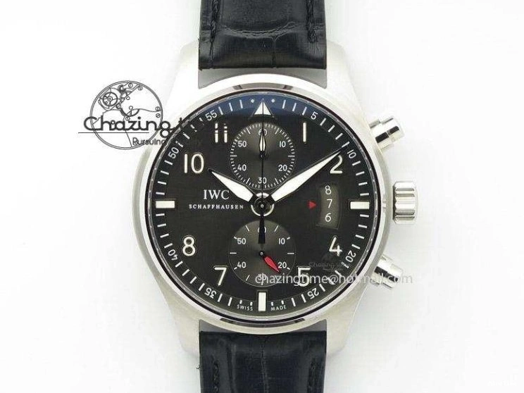 MIROTIME 1223 FastDry Portugieser Chronograph IW371615 ZF Best Edition Green Dial on SS Bracelet A7750 (Slim Movement) 7038